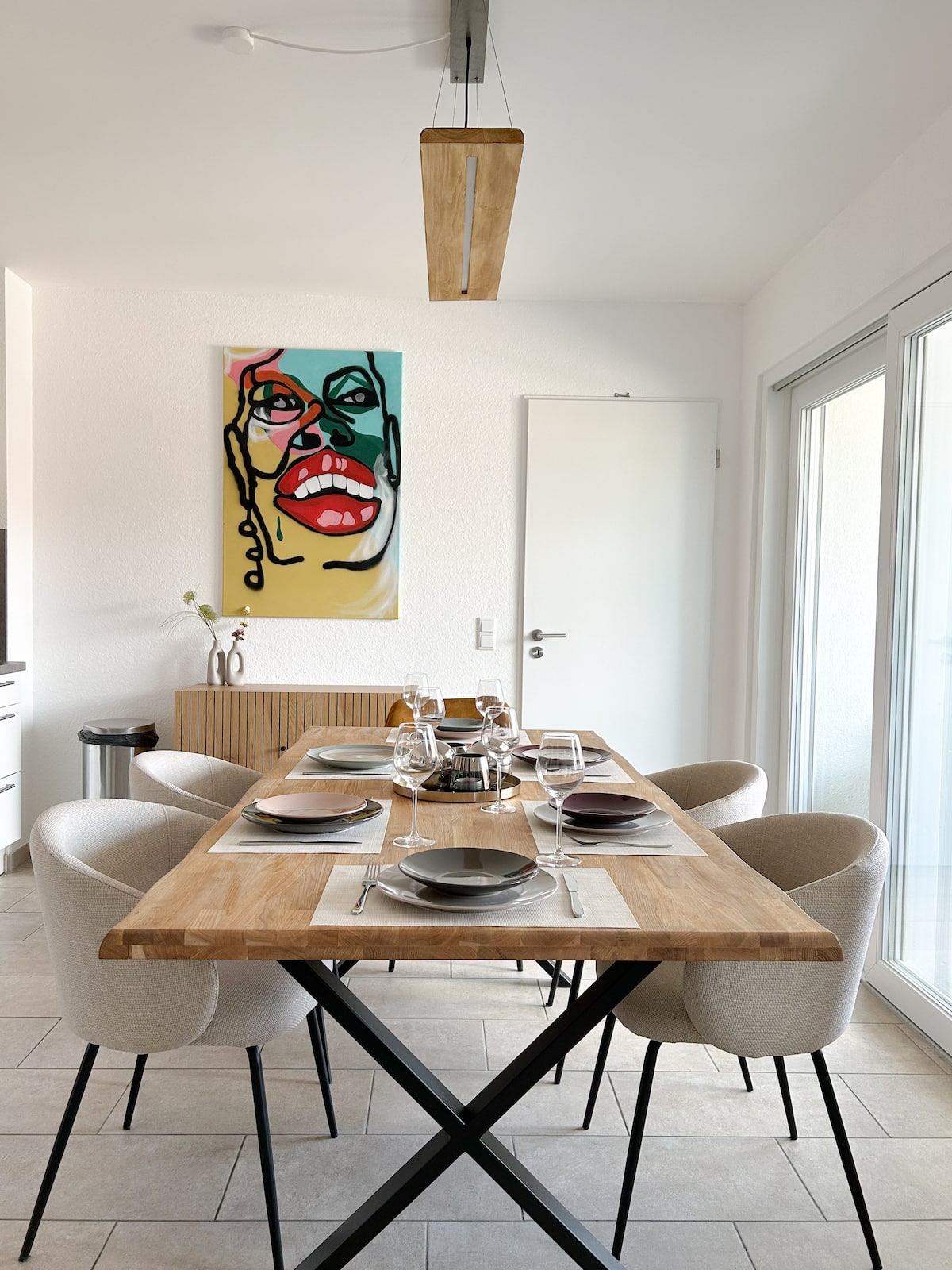 Bright BHH Living holiday apartment in Ahaus with living and dining area